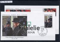 1995 MARSHALL/CHURCHILL/2FDC 607/8 XCVII/VIII