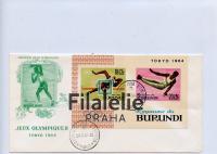 1964 BURUNDI/TOKYO/FDC 135/Bl.5B