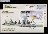 1994 GHANA/D-DAY/2FDC 2047/9+Bl.255