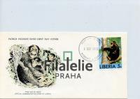 1976 LIBERIA/MONKEY/FDC 1008