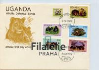 1979 UGANDA/FAUNA/FDC 263/4+6/7+9