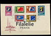 1963 MAGYAR/SPACE/STAMP/2FDC/B 1907/18 2SCAN