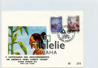 1992 HONDURAS/COLUMBUS/FDC 1168/9