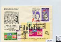 1966 PARAGUAY/SPACE/2FDC 1565+73+Bl/83/4 2SCAN