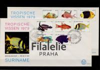 1979 SURINAM/FISH/2FDC 869/76