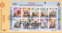 2000 JERSEY/SHIP/FDC 928/37 STAMP/SHOW