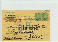 1919 BELGIE CENSOR/PScard 2SCAN