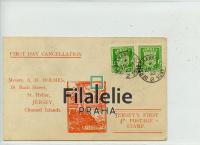 1942 JERSEY FDC/PScard 2SCAN