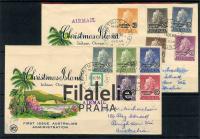 1958 CHRISTMAS ISLAND 2FDC/QEII