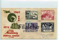 1949 GAMBIA FDC/UPU/REGIST. 2SCAN