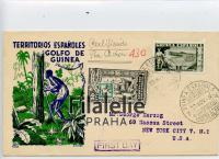 1949 GUINEA ESP./US FDC 2SCAN