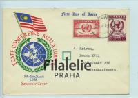 1958 MALAYA/CZECH FDC