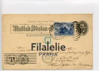 1894 US/HUNGARY PostalCard TAX 2SCAN