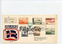 1947 ISLAND/US FDC/REGIST/AIR 2SCAN
