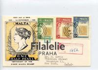 1960 MALTA/US QEII/FDC/REG 2SCAN