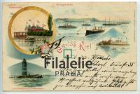 1903 KIEL/SHIPS/LITHO POST/2SCAN