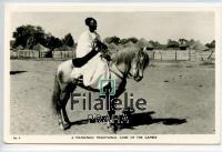 1954 HORSE/RPPC/GAMBIA POST/2SCAN