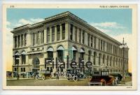 1930 CHICAGO/LIBRARY/CARS NEW