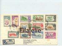 1953 BRITISH HONDURAS/US FDC/QEII/REG