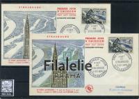 1956 FRANCE/STRASBOURG/2FDC 1108 I/II