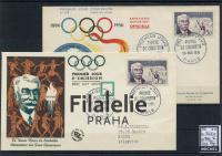 1956 FRANCE/COUBERTIN/2FDC 1116 I/II