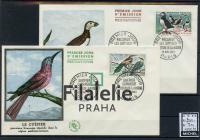 1960 FRANCE/BIRD/2FDC 1326/7