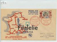 1953 FRANCE/TOUR/FDC 977 2SCAN