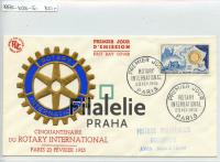 1955 FRANCE/ROTARY/FDC 1035