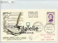 1956 FRANCE/CHOPIN/FDC 1114